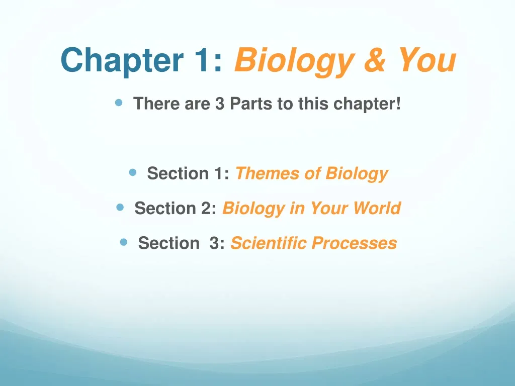 chapter 1 biology you
