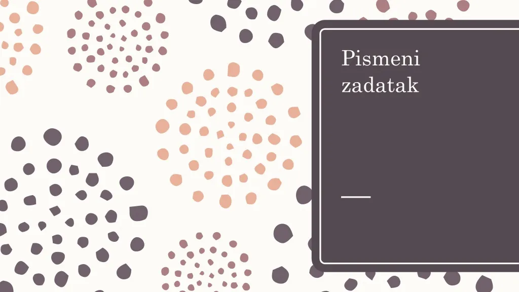 pismeni zadatak