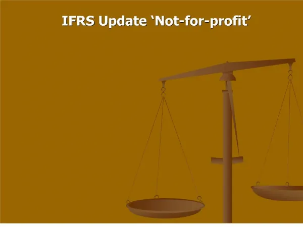 ifrs update not-for-profit