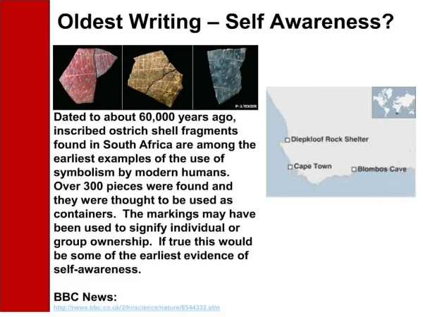 oldest writing self awareness