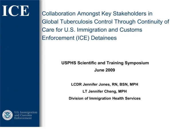 collaboration amongst key stakeholders in global tuberculosis control through continuity of care for u.s. immigration an