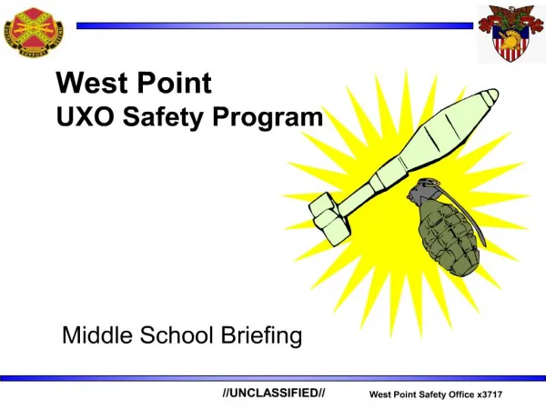 west point uxo safety program