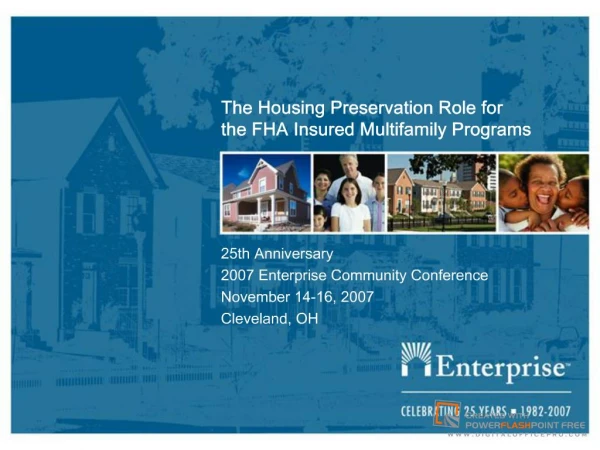The Housing Preservation Role for the FHA Insured Multifamily ...
