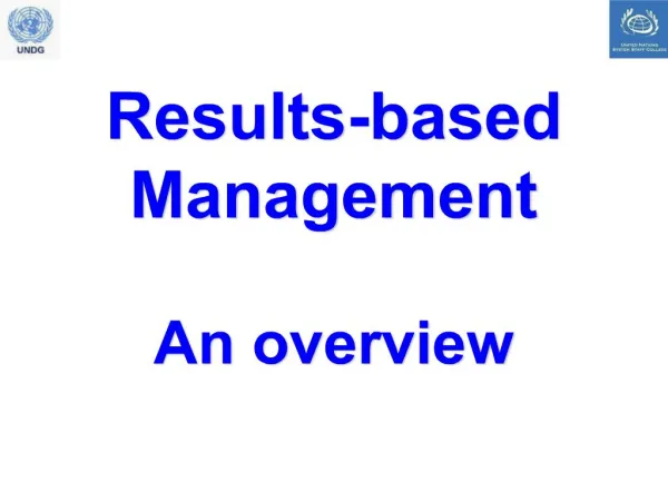 results-based management an overview