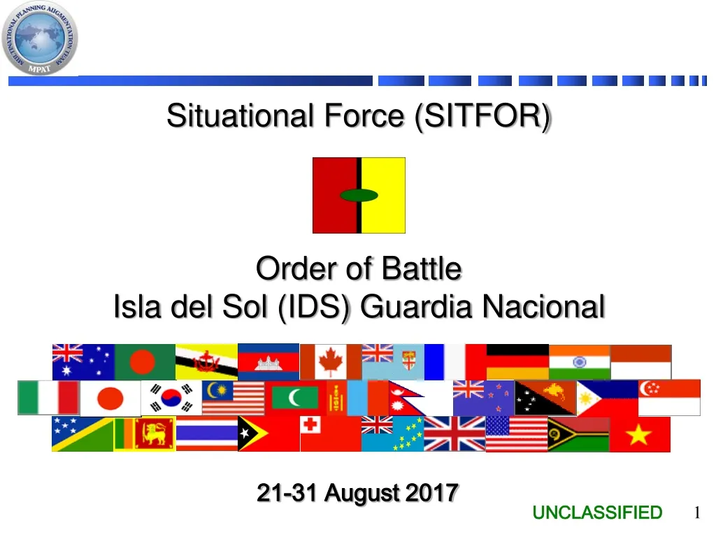 situational force sitfor order of battle isla