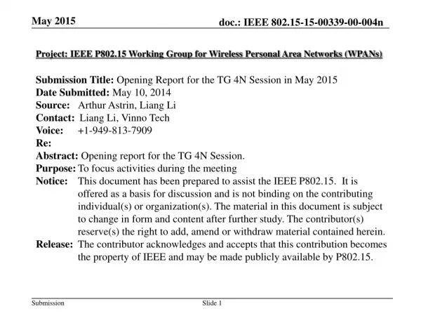 project ieee p802 15 working group for wireless