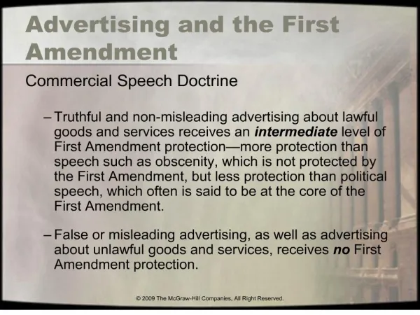 advertising and the first amendment