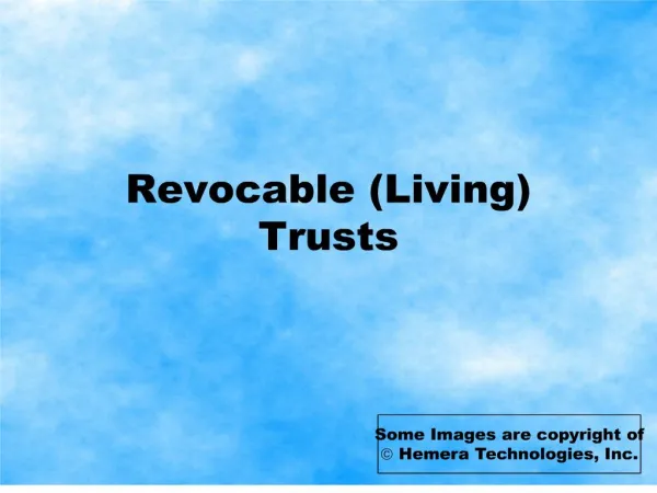 revocable living trusts