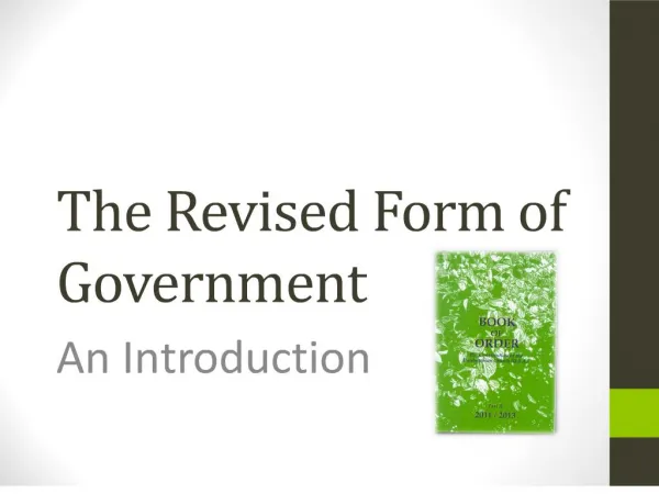 the revised form of government