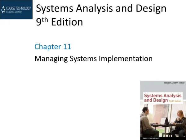 Systems Analysis and Design 9 th Edition