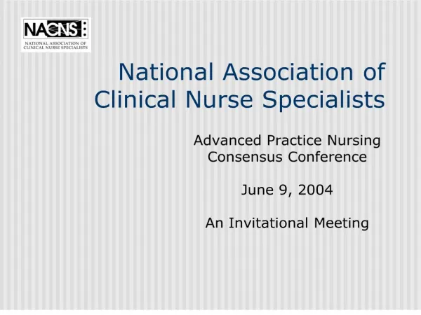 national association of clinical nurse specialists