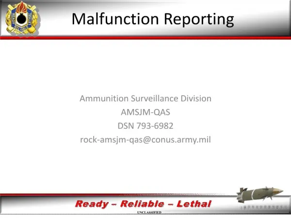 malfunction reporting