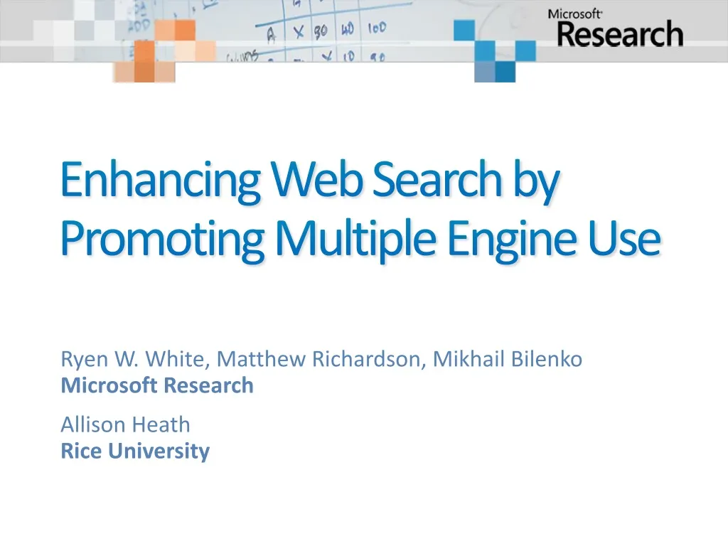 enhancing web search by promoting multiple engine use