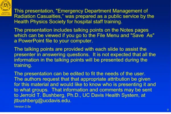 emergency department management of radiation casualties