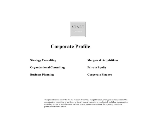 sc corporate profile - start consult