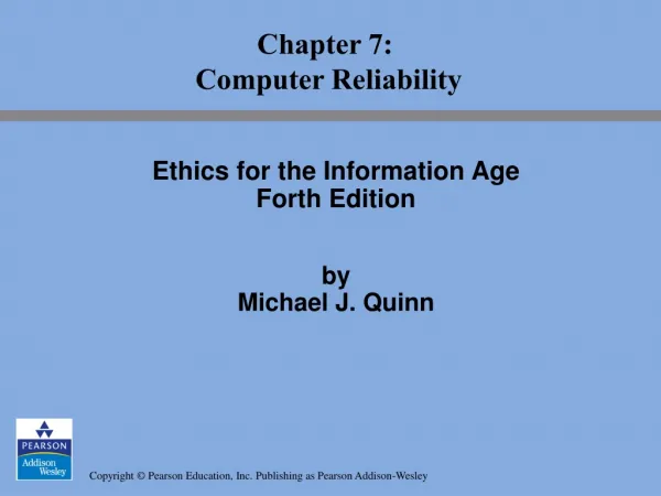 Chapter 7: Computer Reliability