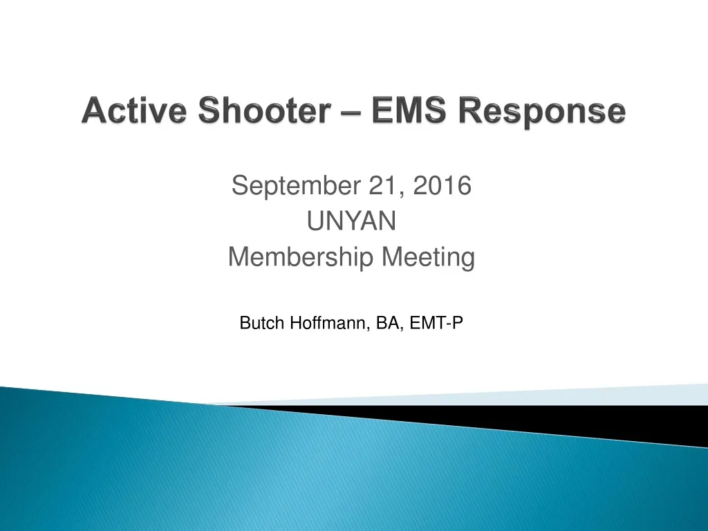 active shooter ems response