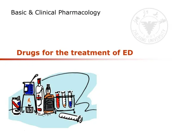 Drugs for the treatment of ED