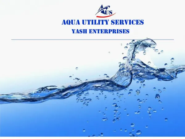 slide 1 - aqua utility services