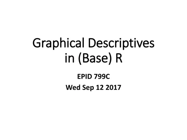 Graphical Descriptives in (Base) R
