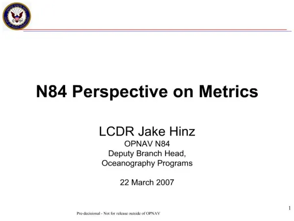 n84 perspective on metrics