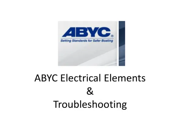 abyc electrical elements troubleshooting