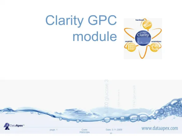 clarity gpc module