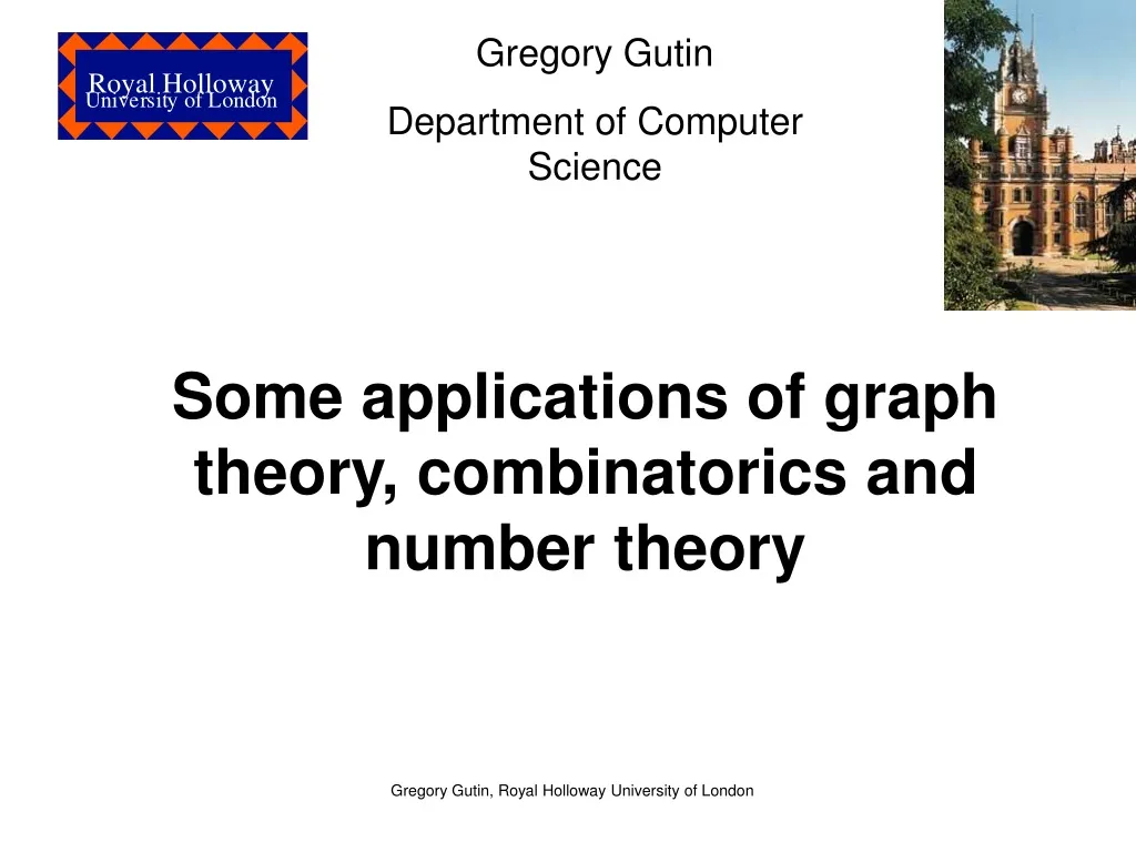 some applications of graph theory combinatorics and number theory
