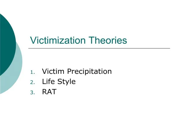 victimization theories