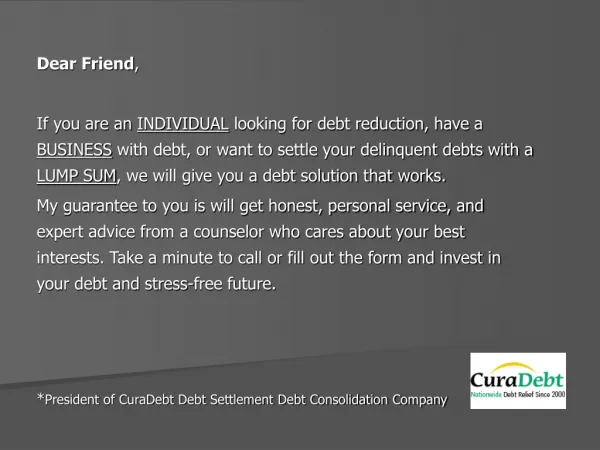 debt settlement, debt negotiation, consumer credit counselin