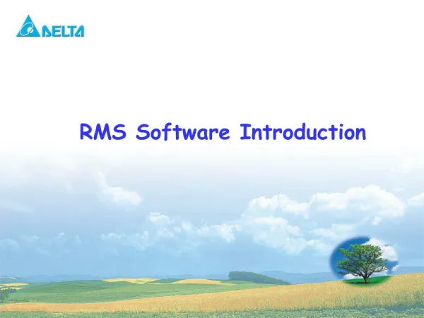 RMS Software Introduction