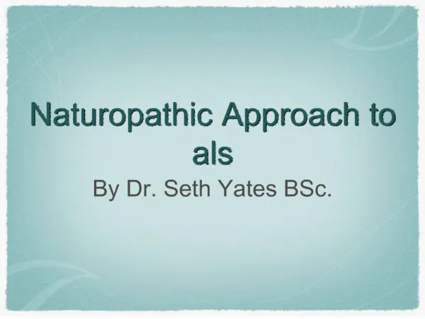naturopathic approach to als
