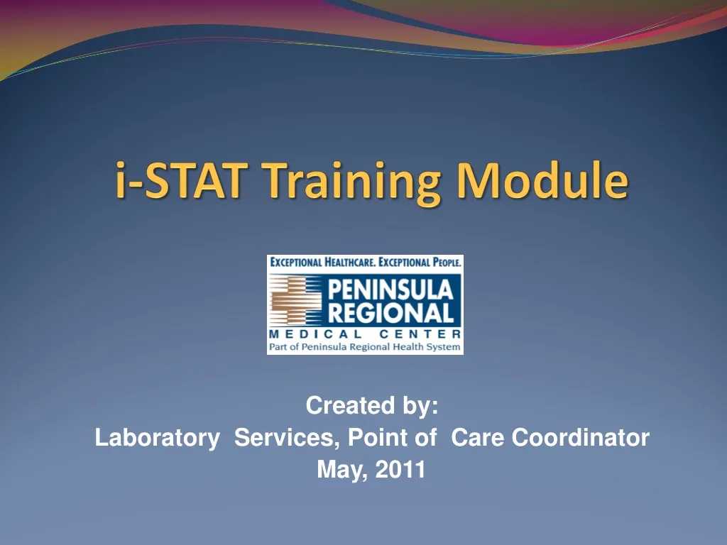 i stat training module