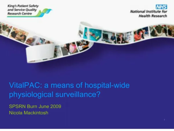 vitalpac: a means of hospital-wide physiological surveillance