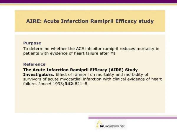 aire: acute infarction ramipril efficacy study