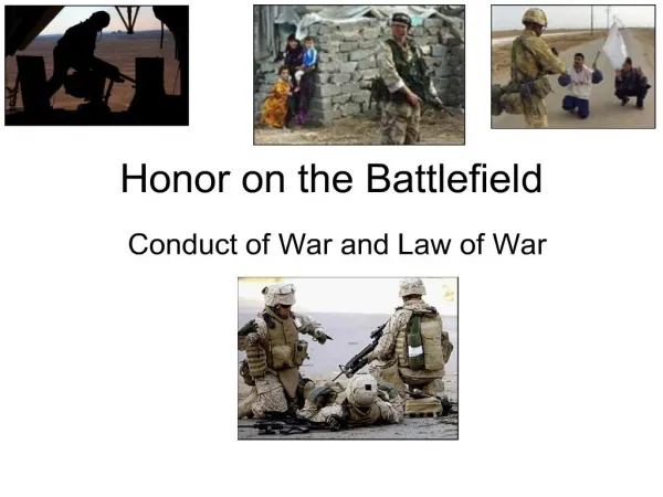 honor on the battlefield