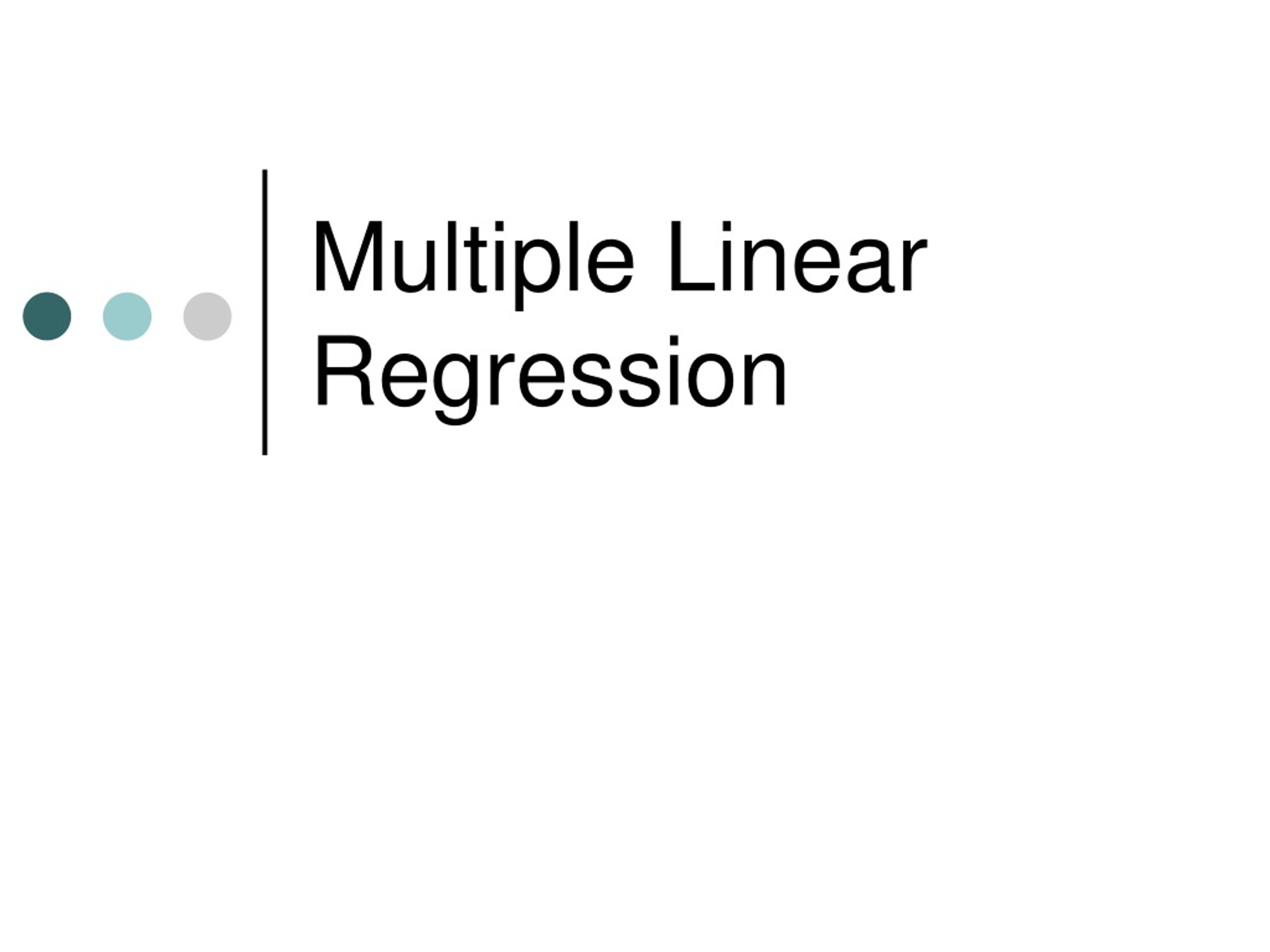 PPT - Multiple Linear Regression PowerPoint Presentation, free download ...