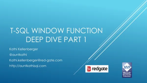 T-SQL Window Function Deep Dive part 1