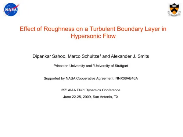 effect of roughness on a turbulent boundary layer in hypersonic flow