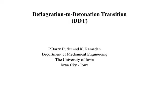 deflagration-to-detonation transition ddt