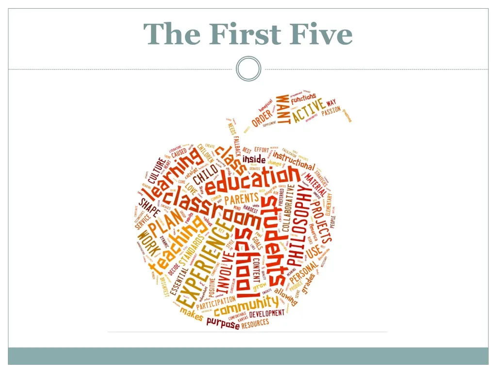 the first five