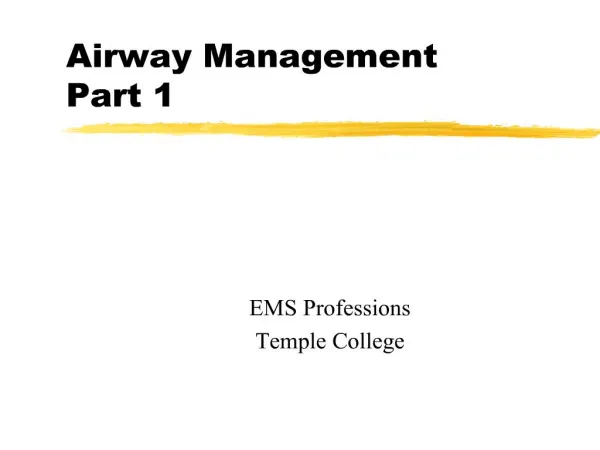airway management part 1