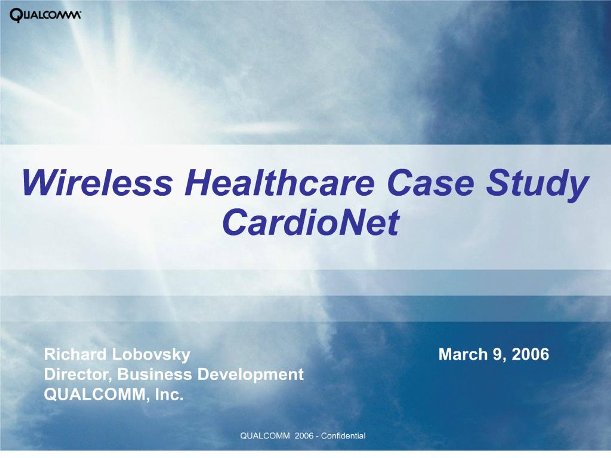 PPT - wireless healthcare case study cardionet PowerPoint Presentation ...