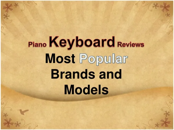 piano keyboard reviews – most popular brands and models
