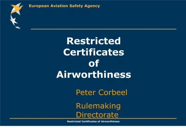restricted certificates of airworthiness