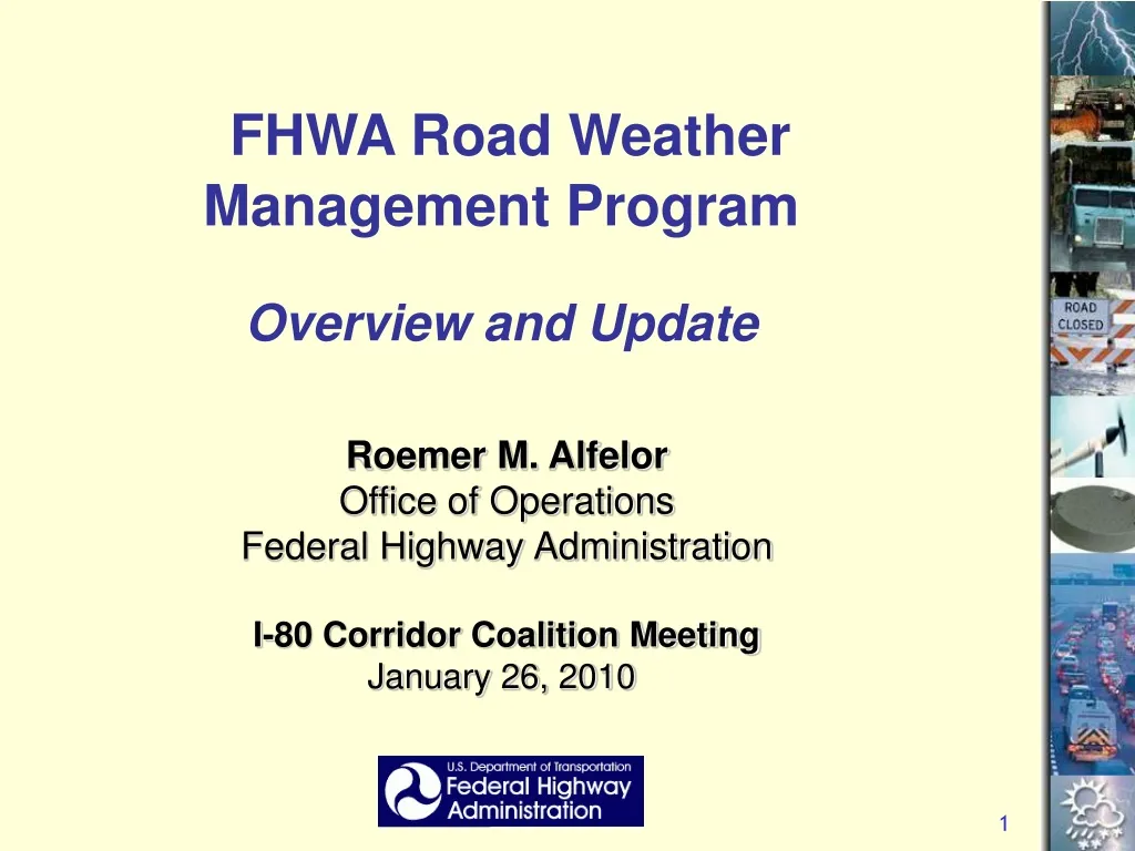 fhwa road weather management program overview