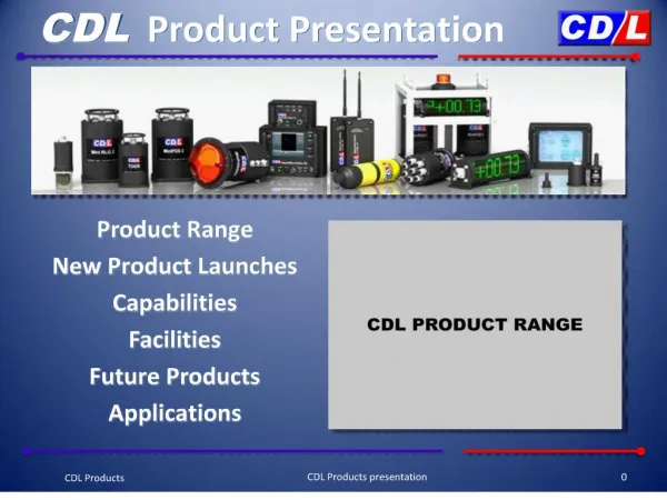 cdl product presentation