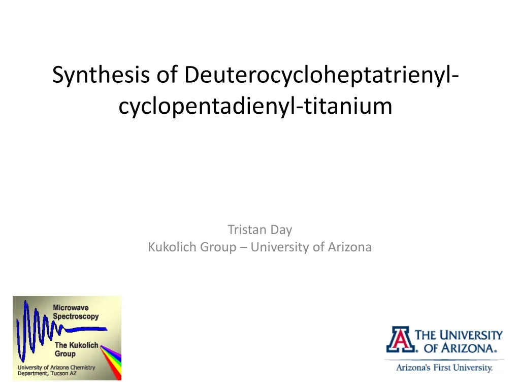 synthesis of deuterocycloheptatrienyl cyclopentadienyl titanium