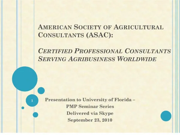 american society of agricultural consultants asac: certified professional consultants serving agribusiness worldwide