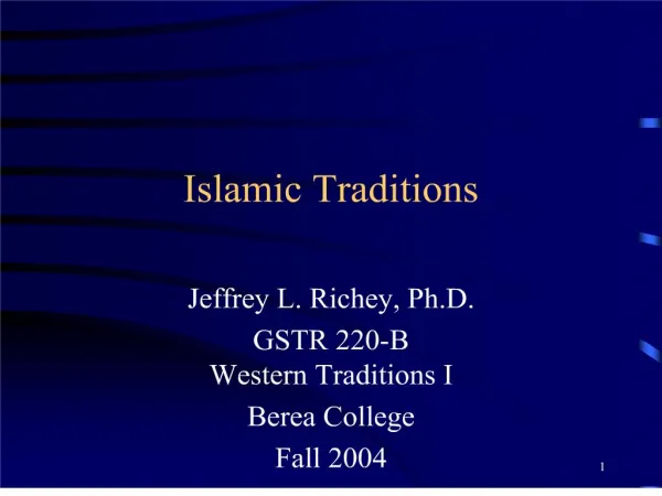 islamic traditions